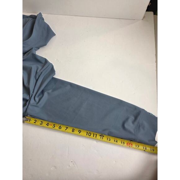 Albion Teal Blue Hoodie Crop Sweatshirt Medium Athleisure Athletic - Picture 6 of 6